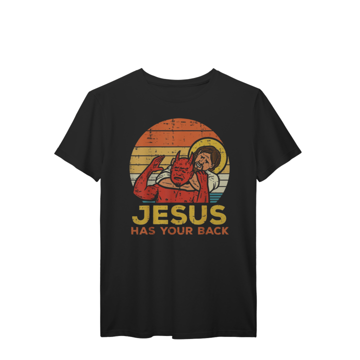 CAMISETA JESUS HAS YOUR BACK