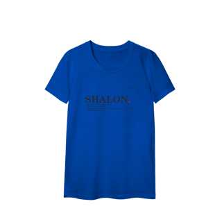 Nome do produto Camiseta feminina Baby Long Classic SHALOM – Paz e Totalidade