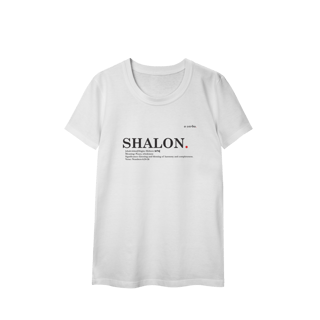 Nome do produto Camiseta feminina Baby Long Classic SHALOM – Paz e Totalidade