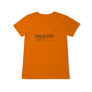 Nome do produto Camiseta feminina Baby Long Classic SHALOM – Paz e Totalidade