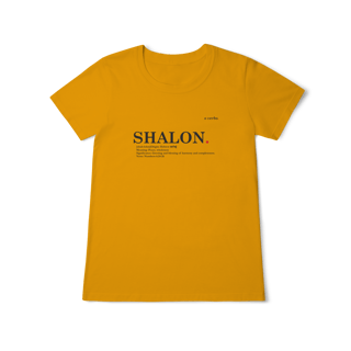 Nome do produto Camiseta feminina Baby Long Classic SHALOM – Paz e Totalidade