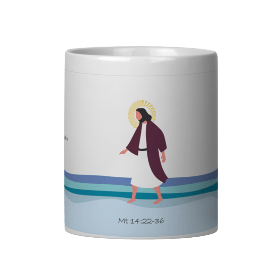 Caneca Caminhando Sobre as Águas | o verbo.   Mt 14:22-36