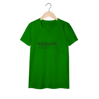 Nome do produto Camiseta feminina Baby Long Classic SHALOM – Paz e Totalidade