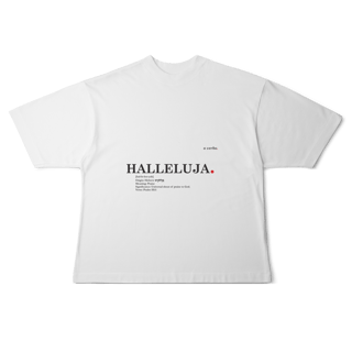 Nome do produto Oversized Tee HALLELUJAH. – Praise Yahweh