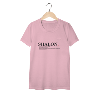 Nome do produto Camiseta feminina Baby Long Classic SHALOM – Paz e Totalidade