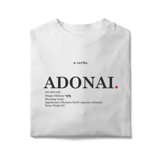 Nome do produto Oversized Tee ADONAI. – Lord, Master