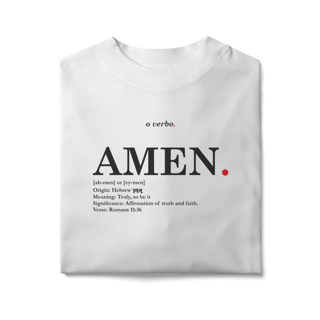 Nome do produto Oversized Tee AMEN. – Truly, So Be It