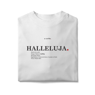 Nome do produto Oversized Tee HALLELUJAH. – Praise Yahweh