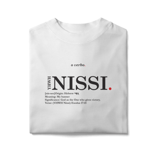 Nome do produto Oversized Tee YHWH NISSI. – The Lord Is My Banner