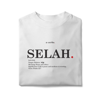 Nome do produto Oversized Tee SELAH. – Pause and Reflect