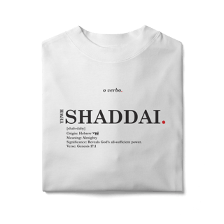 Nome do produto Oversized Tee SHADDAI. – The Almighty God