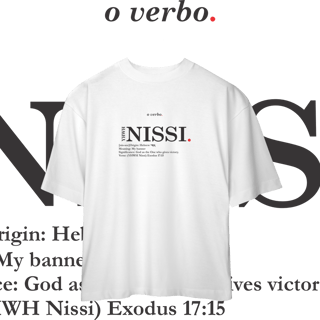 Nome do produto Oversized Tee YHWH NISSI. – The Lord Is My Banner