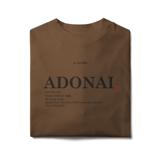 Nome do produto Oversized Tee ADONAI. – Lord, Master