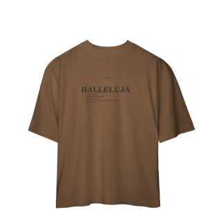 Nome do produto Oversized Tee HALLELUJAH. – Praise Yahweh
