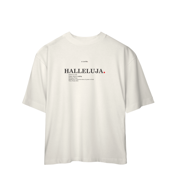 Oversized Tee HALLELUJAH. – Praise Yahweh