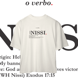 Oversized Tee YHWH NISSI. – The Lord Is My Banner