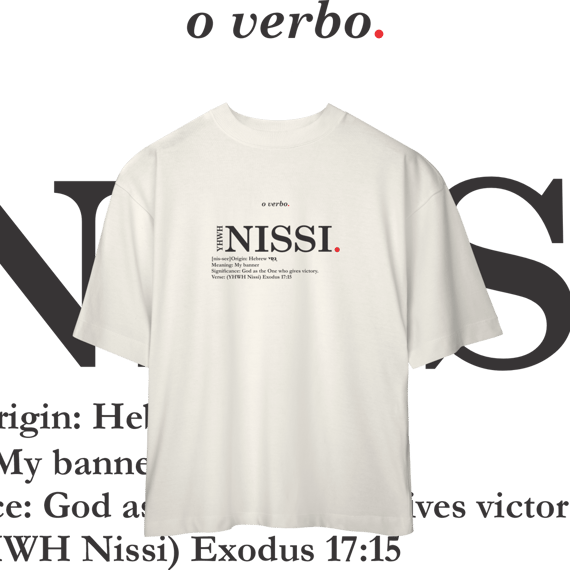 Oversized Tee YHWH NISSI. – The Lord Is My Banner