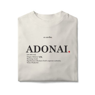 Nome do produto Oversized Tee ADONAI. – Lord, Master