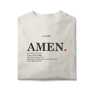 Nome do produto Oversized Tee AMEN. – Truly, So Be It