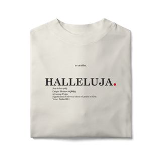 Nome do produto Oversized Tee HALLELUJAH. – Praise Yahweh