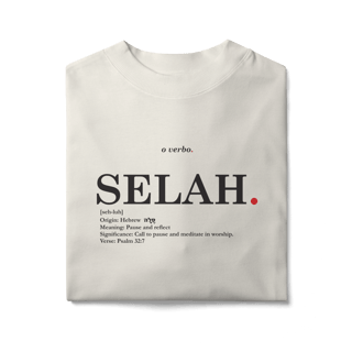 Nome do produto Oversized Tee SELAH. – Pause and Reflect