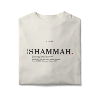 Nome do produto Oversized Tee YHWH SHAMMAH. – The Lord Is There