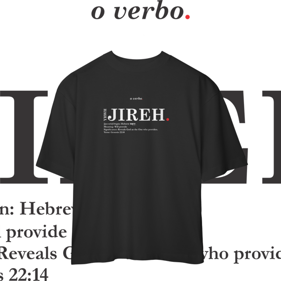 Oversized Tee YHWH JIREH. – The Lord Will Provide