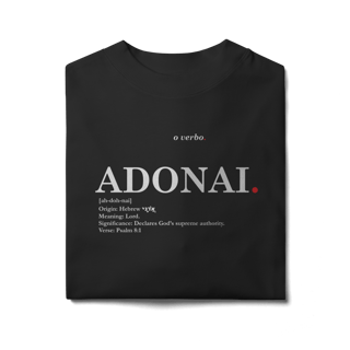 Nome do produto Oversized Tee ADONAI. – Lord, Master