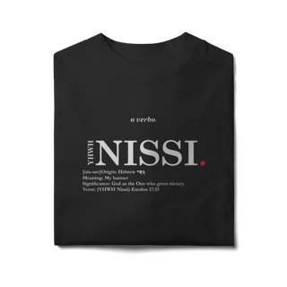 Nome do produto Oversized Tee YHWH NISSI. – The Lord Is My Banner