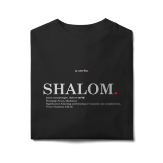 Nome do produto Oversized Tee SHALOM. – Peace and Wholeness