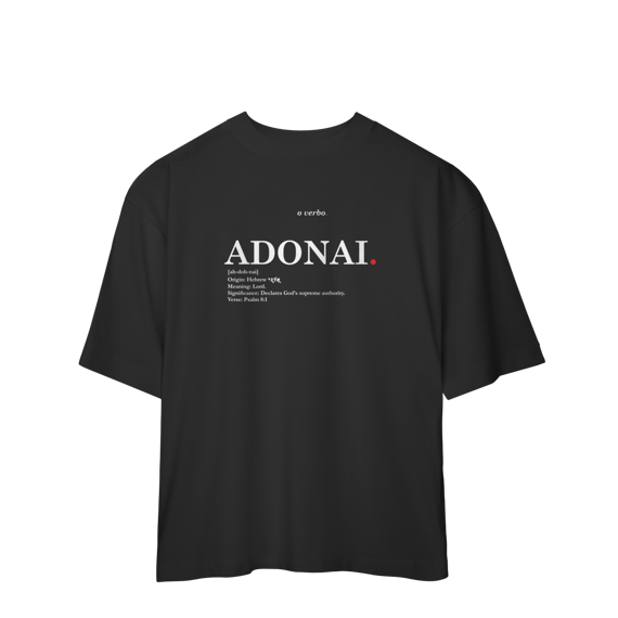 Oversized Tee ADONAI. – Lord, Master