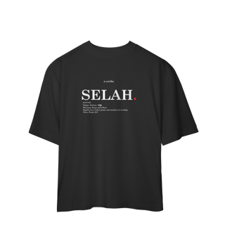 Nome do produto Oversized Tee SELAH. – Pause and Reflect