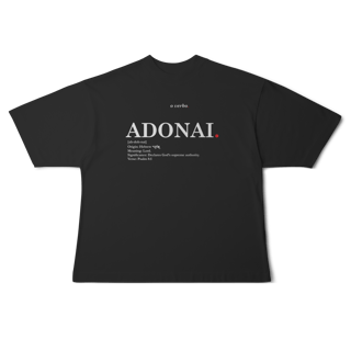 Nome do produto Oversized Tee ADONAI. – Lord, Master