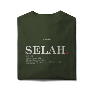 Nome do produto Oversized Tee SELAH. – Pause and Reflect