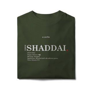 Nome do produto Oversized Tee SHADDAI. – The Almighty God