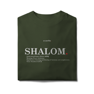 Nome do produto Oversized Tee SHALOM. – Peace and Wholeness