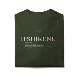 Nome do produto Oversized Tee YHWH TSIDKENU. – The Lord Our Righteousness