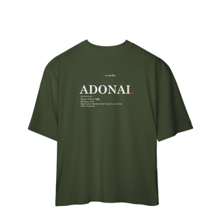 Nome do produto Oversized Tee ADONAI. – Lord, Master