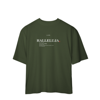 Nome do produto Oversized Tee HALLELUJAH. – Praise Yahweh
