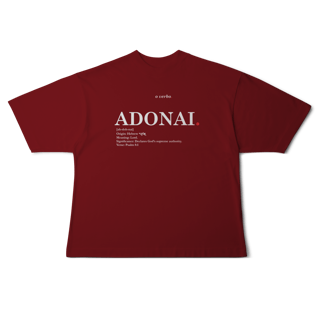 Nome do produto Oversized Tee ADONAI. – Lord, Master
