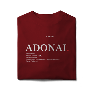 Nome do produto Oversized Tee ADONAI. – Lord, Master