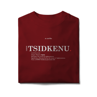 Nome do produto Oversized Tee YHWH TSIDKENU. – The Lord Our Righteousness