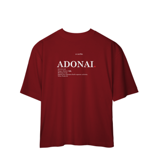 Nome do produto Oversized Tee ADONAI. – Lord, Master