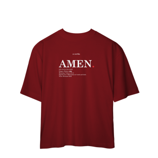 Nome do produto Oversized Tee AMEN. – Truly, So Be It