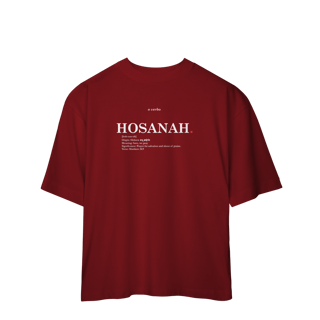 Nome do produto Oversized Tee HOSANNA. – Save, We Pray