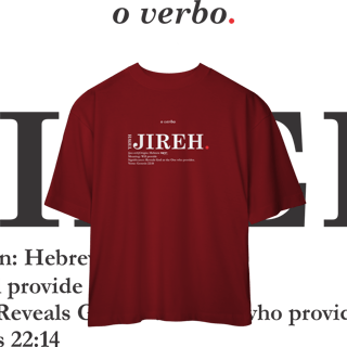 Nome do produto Oversized Tee YHWH JIREH. – The Lord Will Provide
