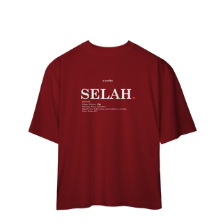 Nome do produto Oversized Tee SELAH. – Pause and Reflect