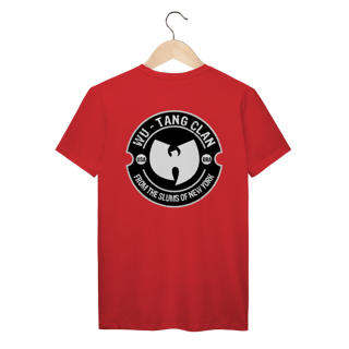 Nome do produtoCamiseta de Malha Prime Wu Tang Clan Brasão Slums Frente e Costas