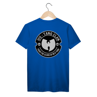 Nome do produtoCamiseta de Malha Prime Wu Tang Clan Brasão Slums Frente e Costas