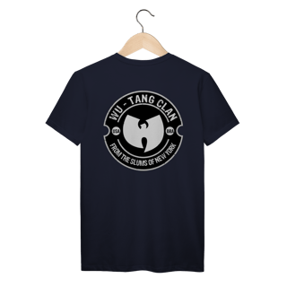 Nome do produtoCamiseta de Malha Prime Wu Tang Clan Brasão Slums Frente e Costas